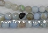 CAG4512 15.5 inches 8mm faceted round agate beads wholesale