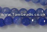 CAG4532 15.5 inches 10mm faceted round agate beads wholesale