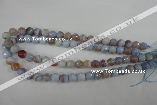 CAG4533 15.5 inches 10mm faceted round agate beads wholesale