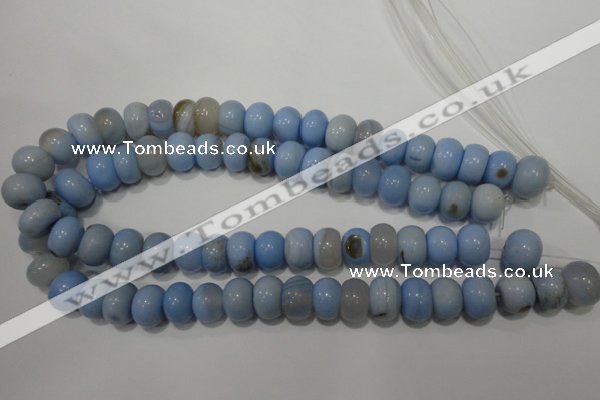 CAG4591 15.5 inches 10*14mm rondelle agate beads wholesale