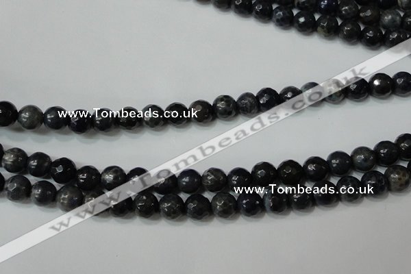 CAG4612 15.5 inches 6mm faceted round fire crackle agate beads