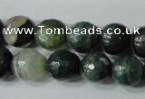 CAG4614 15.5 inches 6mm faceted round fire crackle agate beads