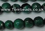 CAG4624 15.5 inches 6mm faceted round fire crackle agate beads