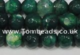 CAG4625 15.5 inches 6mm faceted round fire crackle agate beads