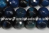 CAG4632 15.5 inches 6mm faceted round fire crackle agate beads