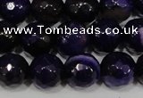 CAG4656 15.5 inches 8mm faceted round fire crackle agate beads