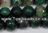 CAG4657 15.5 inches 8mm faceted round fire crackle agate beads