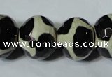 CAG4687 15 inches 15*18mm faceted rondelle tibetan agate beads wholesale