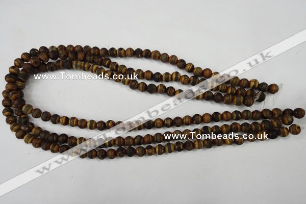 CAG4756 15 inches 6mm round tibetan agate beads wholesale