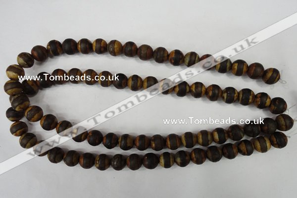 CAG4758 15 inches 10mm round tibetan agate beads wholesale