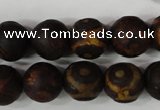 CAG4762 15 inches 14mm round tibetan agate beads wholesale