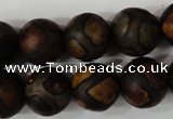 CAG4767 15 inches 14mm round tibetan agate beads wholesale