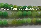 CAG4780 15.5 inches 6mm faceted round fire crackle agate beads