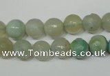 CAG4812 15 inches 8mm faceted round fire crackle agate beads