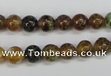 CAG4832 15 inches 8mm round dragon veins agate beads wholesale