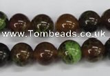 CAG4834 15 inches 12mm round dragon veins agate beads wholesale