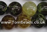 CAG4836 15 inches 16mm round dragon veins agate beads wholesale