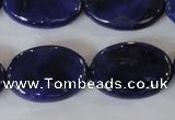 CAG4898 15 inches 18*25mm faceted oval fire crackle agate beads