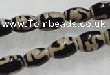 CAG5083 15.5 inches 8*12mm drum tibetan agate beads wholesale