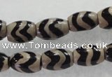 CAG5085 15.5 inches 8*12mm drum tibetan agate beads wholesale