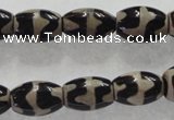 CAG5086 15.5 inches 8*12mm drum tibetan agate beads wholesale