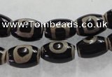 CAG5089 15.5 inches 8*12mm drum tibetan agate beads wholesale