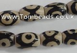 CAG5090 15.5 inches 8*12mm drum tibetan agate beads wholesale