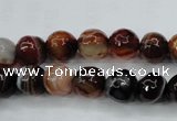 CAG5113 15.5 inches 10mm faceted round line agate beads wholesale