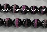 CAG5149 15 inches 10mm faceted round tibetan agate beads wholesale