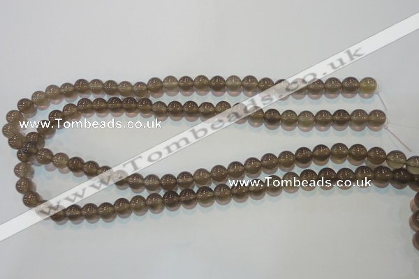 CAG5241 15.5 inches 8mm round Brazilian grey agate beads wholesale