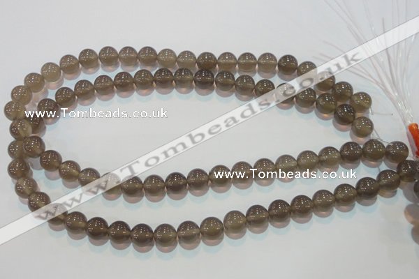 CAG5242 15.5 inches 10mm round Brazilian grey agate beads wholesale