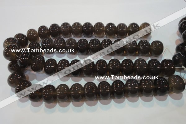 CAG5252 15.5 inches 15*20mm rondelle Brazilian grey agate beads