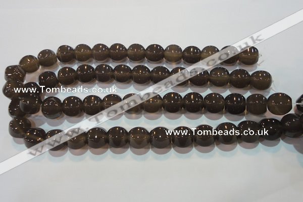 CAG5259 15.5 inches 14*15mm pumpkin Brazilian grey agate beads