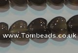 CAG5265 15.5 inches 12*12mm heart Brazilian grey agate beads