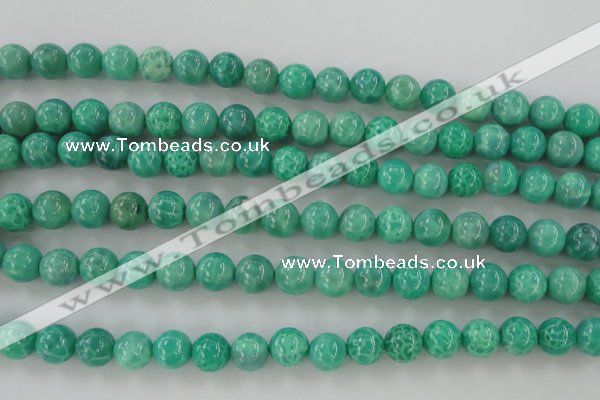 CAG5302 15.5 inches 8mm round peafowl agate gemstone beads