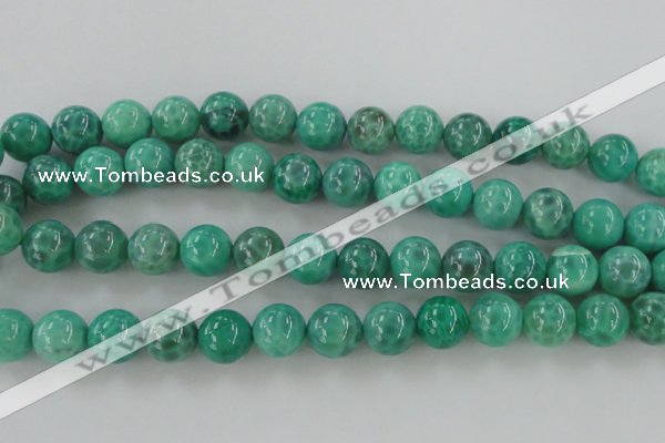 CAG5304 15.5 inches 12mm round peafowl agate gemstone beads