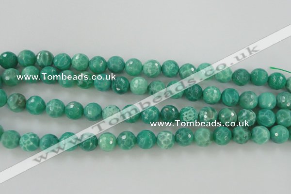 CAG5310 15.5 inches 6mm faceted round peafowl agate gemstone beads