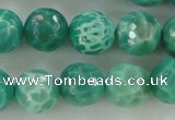 CAG5311 15.5 inches 8mm faceted round peafowl agate gemstone beads