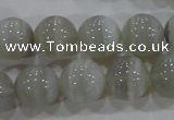 CAG5324 15.5 inches 14mm round grey line agate beads wholesale