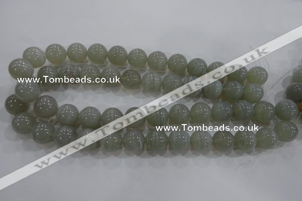 CAG5325 15.5 inches 16mm round grey line agate beads wholesale