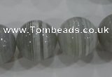 CAG5327 15.5 inches 20mm round grey line agate beads wholesale