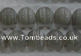 CAG5328 15.5 inches 10mm round grey line agate beads wholesale