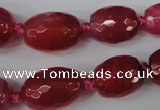 CAG5404 10*14mm – 20*30mm faceted drum dragon veins agate beads