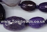 CAG5405 10*14mm – 20*30mm faceted drum dragon veins agate beads