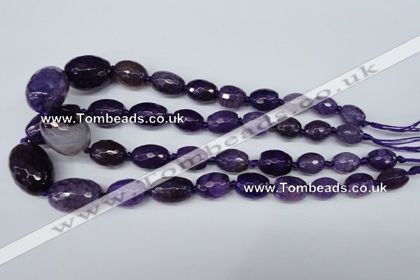 CAG5405 10*14mm – 20*30mm faceted drum dragon veins agate beads