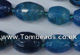 CAG5407 10*14mm – 20*30mm faceted drum dragon veins agate beads