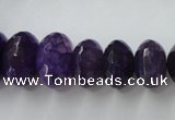 CAG5414 8*12mm – 13*22mm faceted rondelle dragon veins agate beads