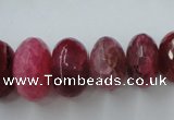 CAG5415 8*12mm – 13*22mm faceted rondelle dragon veins agate beads