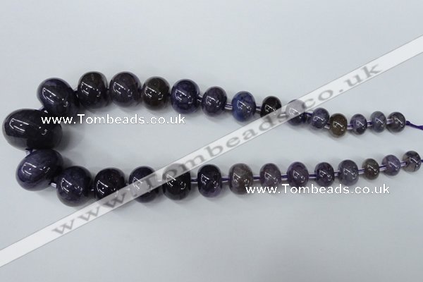 CAG5424 8*12mm – 20*30mm rondelle dragon veins agate beads