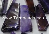 CAG5453 15.5 inches 12*28mm - 22*60mm freeform agate gemstone beads